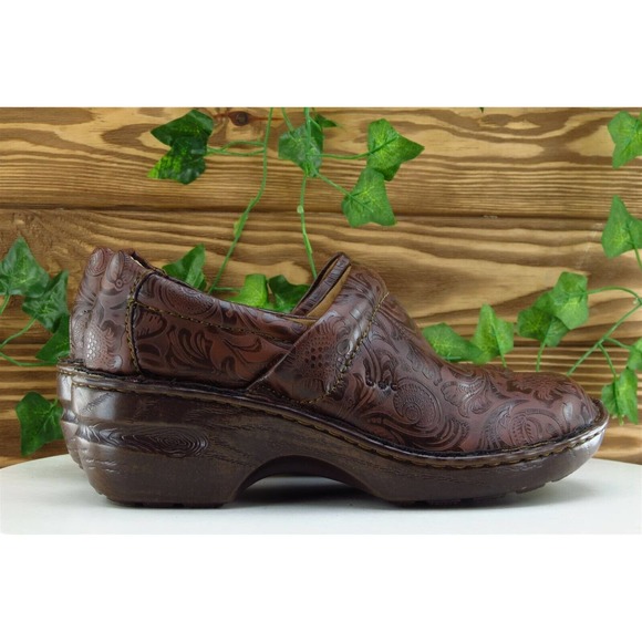 Born concept Size 8 M Brown Clog Shoes Leather Women‎ - Picture 4 of 9